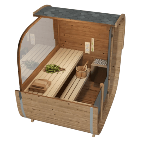 Cubo de sauna sueco frío