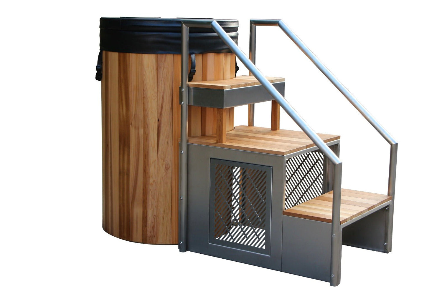 SwedishCold.com Kühlwanne - Holz und Stahl