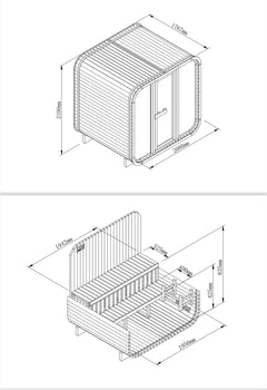 SwedishCold Traditionelle Sauna-Kubus