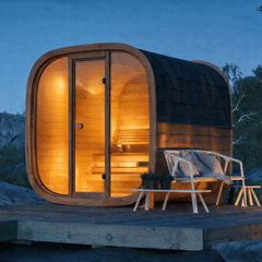 Cubo de sauna sueco frío